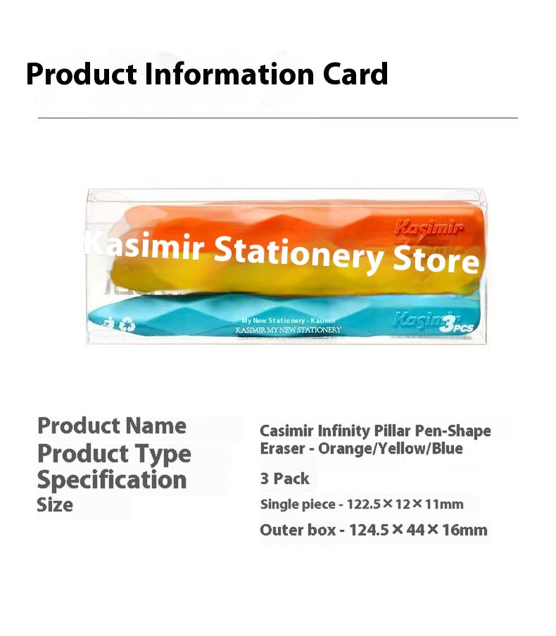 KASIMIR Cylindrical-shaped Eraser